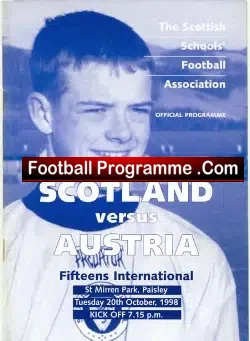 Scotland v Austria 1998 – Schools at St Mirren Park Paisley