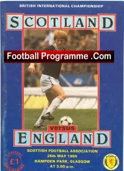 Scotland v England 1984 – Gary Lineker First Match
