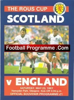 Scotland v England 1987 – Hampden Park