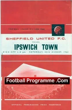 Sheffield United v Ipswich Town 1962