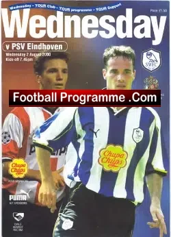 Sheffield Wednesday v PSV Eindhoven 2000 – Netherlands