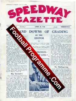 Speedway Gazette 1946