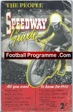 Speedway Guide Book 1948