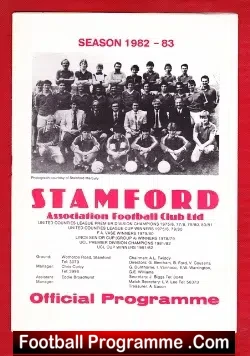 Stamford v Manchester United 1982 – Friendly Match