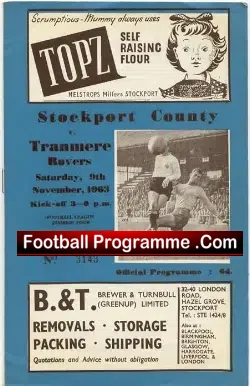 Stockport County v Tranmere Rovers 1963