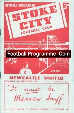 Stoke City v Newcastle United 1952