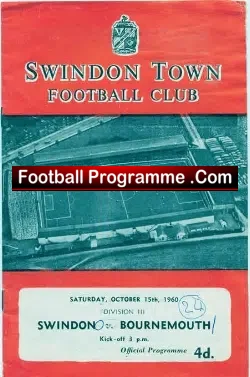 Swindon Town v Bournemouth 1960