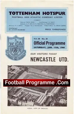 Tottenham Hotspur v Newcastle United 1966