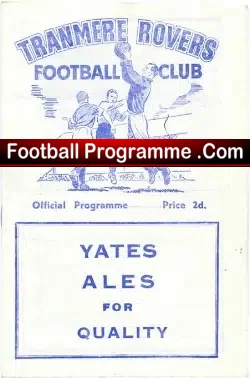 Tranmere Rovers v Mansfield Town 1955