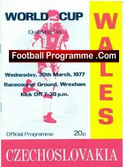 Wales v Czechoslovakia 1977