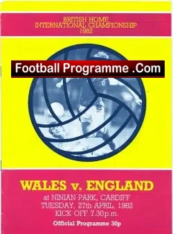 Wales v England 1982