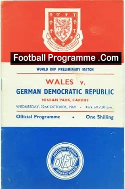 Wales v Germany 1969 – Ninian Park Cardiff