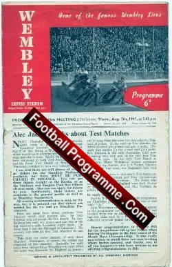 Wembley speedway v Harringay 1947