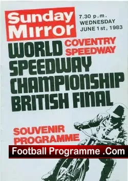 World Speedway Championship British Final 1983