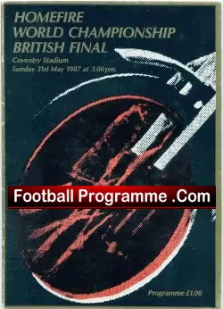 World Speedway Championship British Final 1987
