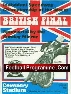 World Speedway Championship British Final 1975