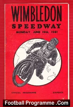 Wimbledon Speedway International Qualifying Round 1961