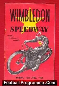 Wimbledon Speedway v Bradford 1950