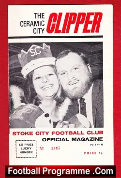 Stoke City v Tottenham 1969