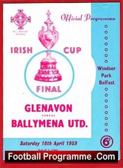 Glenavon v Ballymena United 1959 – Irish Cup Final Ireland