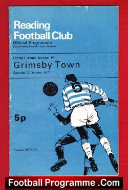 Reading v Grimsby Town 1971