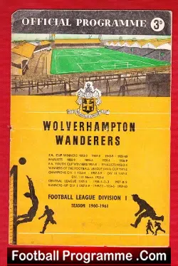 Wolves Wolverhampton v Birmingham City 1961