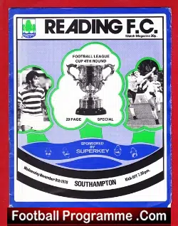 Reading v Southampton 1978