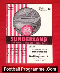 Sunderland v Nottingham Forest 1965 - FA Cup