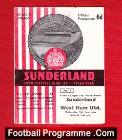 Sunderland v West Ham United 1964 - League Cup