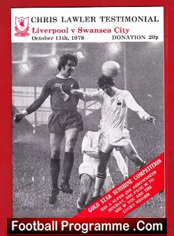 Chris Lawler Testimonial Benefit Game Liverpool 1978