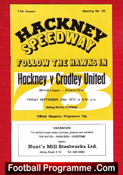 Hackney Speedway v Cradley United 1973