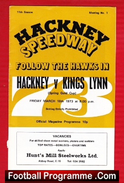 Hackney Speedway v Kings Lynn 1973 – Spring Gold Cup