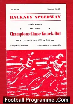 Hackney Speedway Champions Chase Knockout 1973
