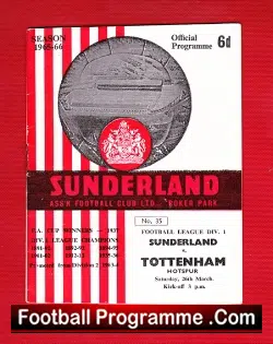 Sunderland v Tottenham 1966