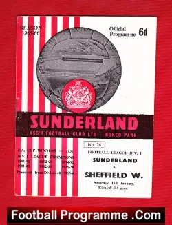 Sunderland v Sheffield Wednesday 1966