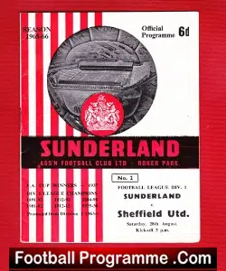Sunderland v Sheffield United 1965