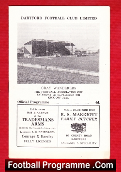 Dartford v Cray Wanderers 1964 – FA Cup