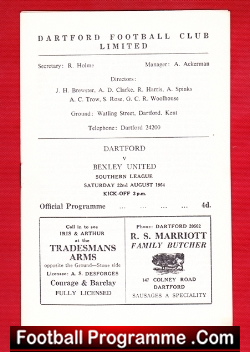 Dartford v Bexley United 1964