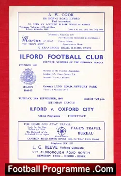 Ilford v Oxford City 1964