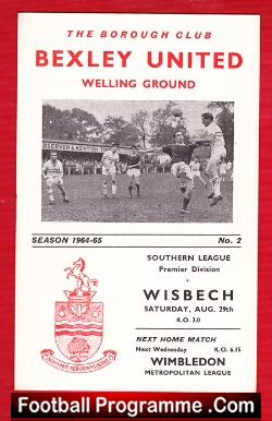 Bexley United v Wisbech 1964