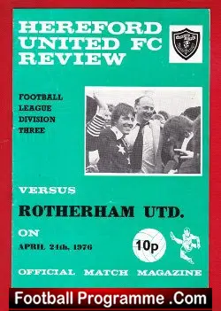 Hereford United v Rotherham United 1976