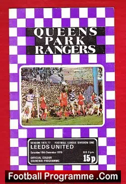 Queens Park Rangers v Leeds United 1977 - Postponed December
