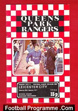 Queens Park Rangers v Leicester City 1977