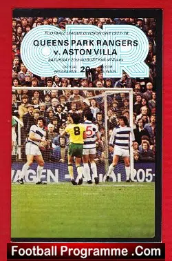 Queens Park Rangers v Aston Villa 1977