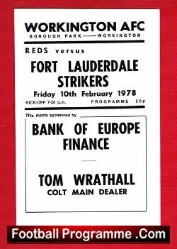 Workington v Fort Lauderdale Strikers 1978 – Bobby Charlton