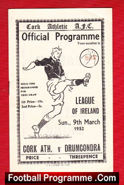 Cork Athletic v Drumcondra 1952 – League Of Ireland