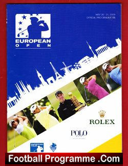 Golf European Open Programme 2009