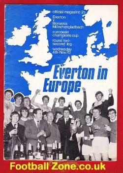 Everton v BMG 1970 - Borussia Monchengladbach Germany