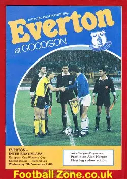 Everton v Inter Bratislava 1984 - ECWC