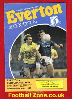 Everton v Fortuna Sittard 1985 - ECWC